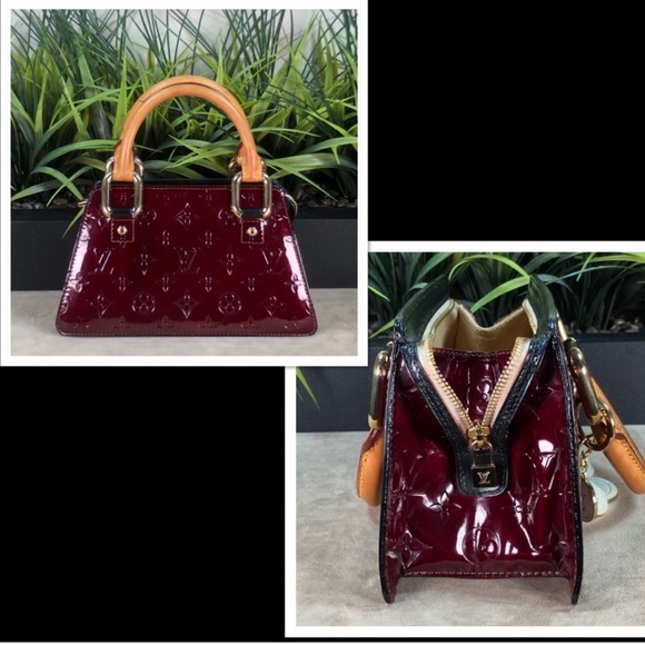 Authentic Louis Vuitton Mini Forsyth Vernis Red "NO CHAIN " - Picture 5 of 8